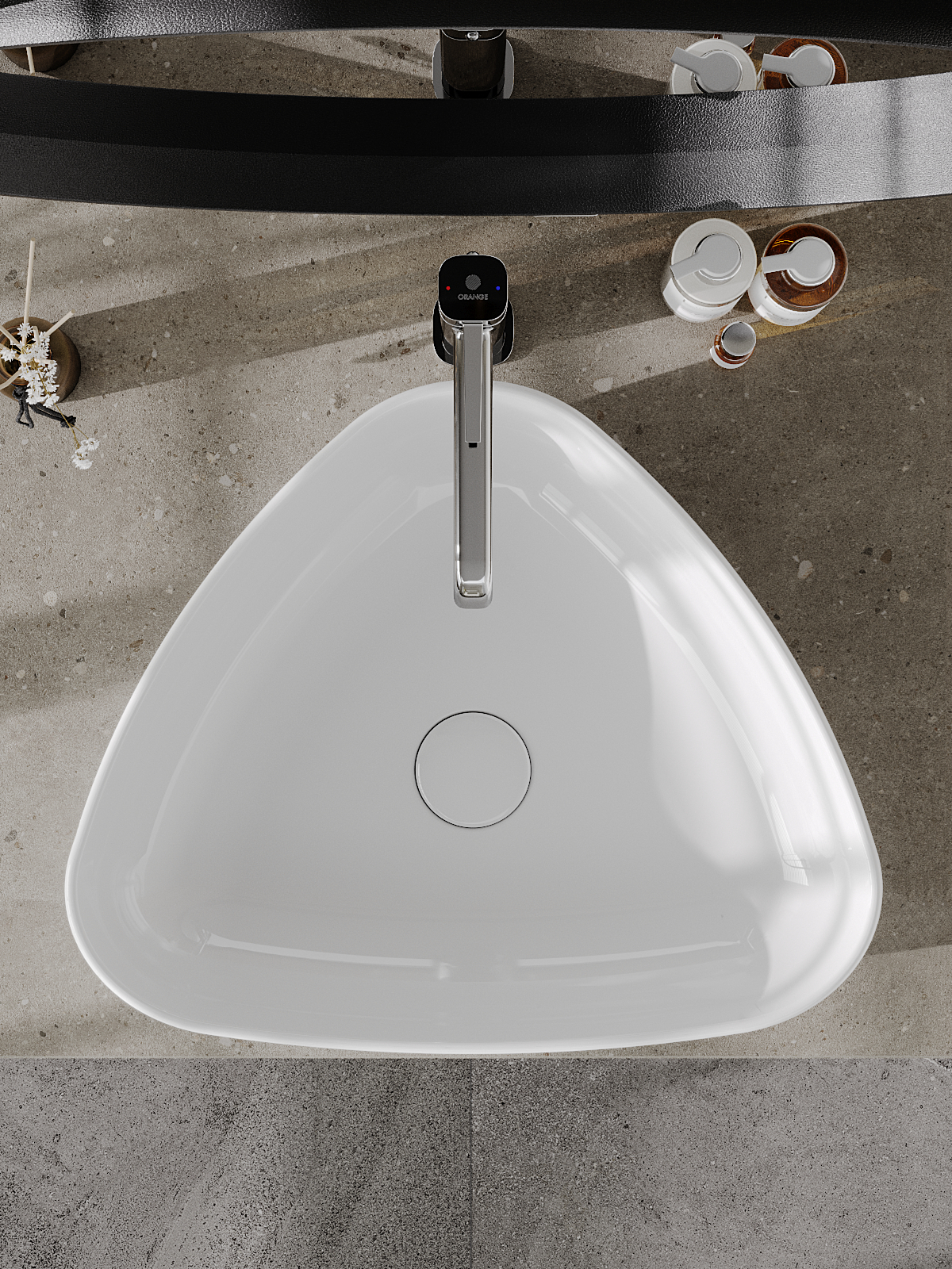 изображение Раковина накладная Orange B07-500W белый глянец от Магия Воды