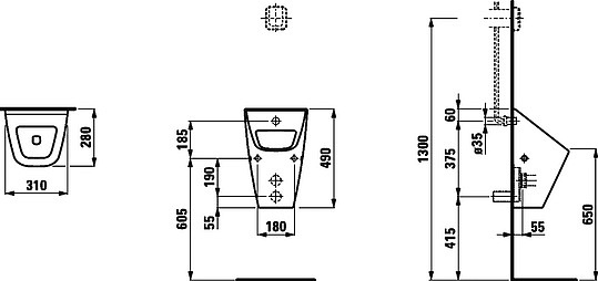 изображение Писсуар Laufen Villa 8.4114.2.000.000.1 от Магия Воды