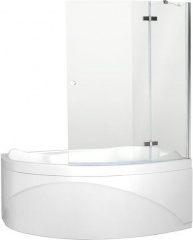 изображение Шторка для ванны Aquanet Beta 2 NF7221-2 hinge L прозрачное стекло от Магия Воды