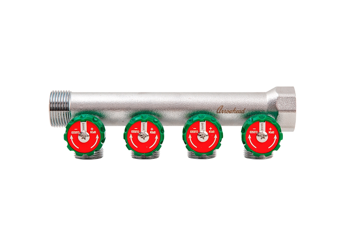 изображение Коллектор из латуни ARROWHEAD CB-503-02 3/4"x1/2"x2 выхода от Магия Воды