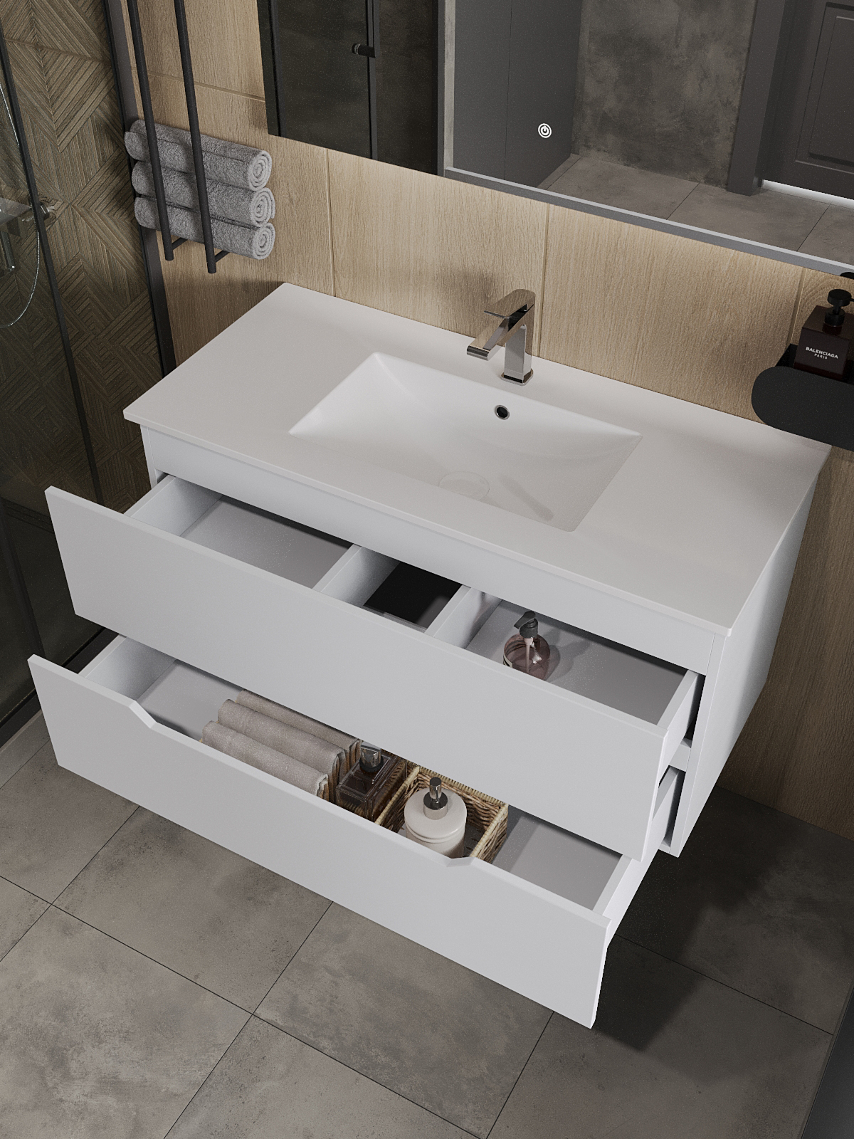 изображение Раковина встраиваемая Orange B03-1000w белый от Магия Воды