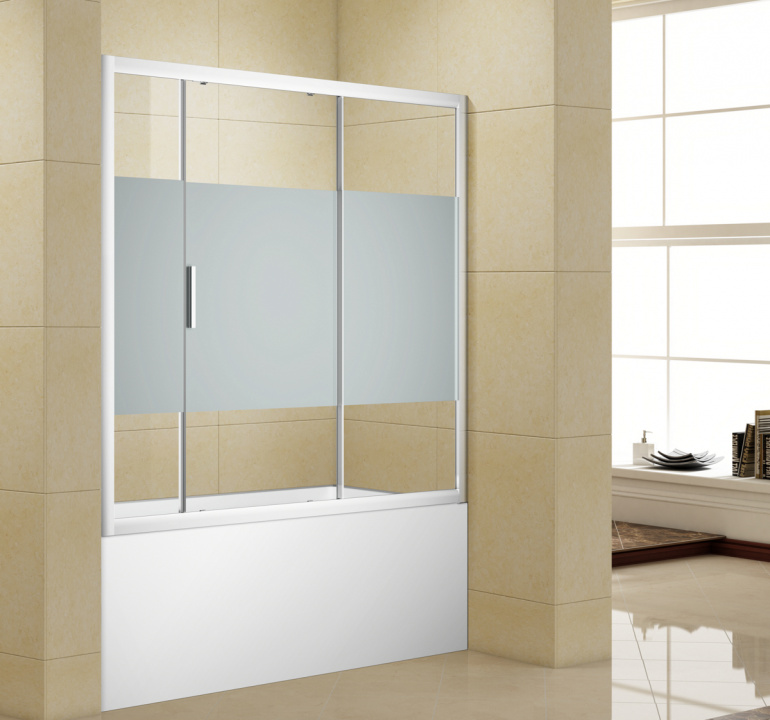 изображение Шторка для ванны Aquanet Practic AE10-B-175H150U-CP прозрачное стекло от Магия Воды